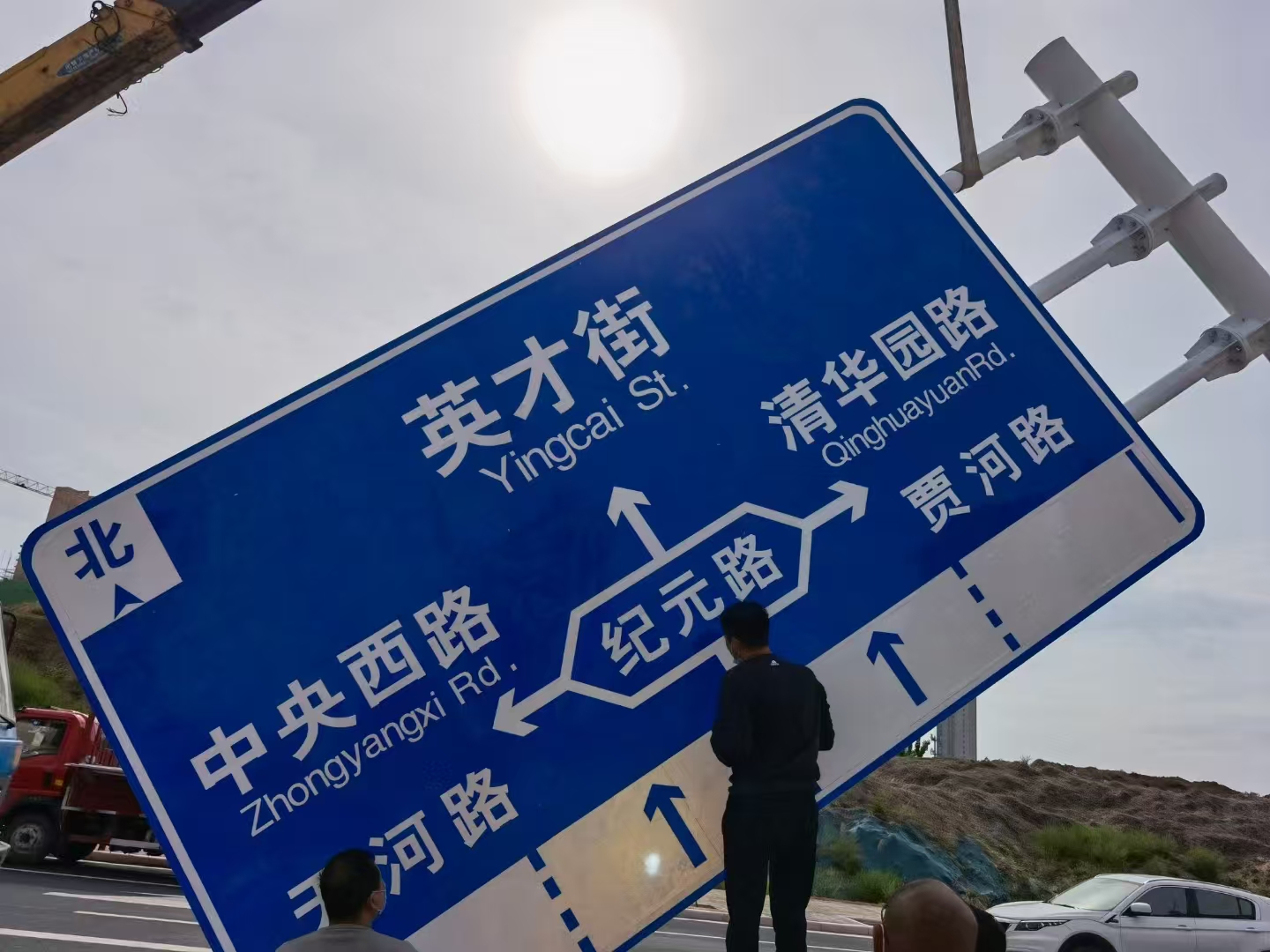 晋城市警示牌高速龙门架 - 厂家